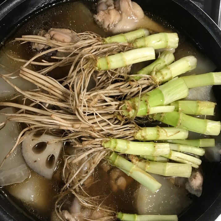 手羽元と根菜の煮物